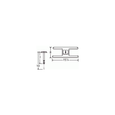 Charmglow H Shape SS Single Burner & Venture Kit-10101-70401