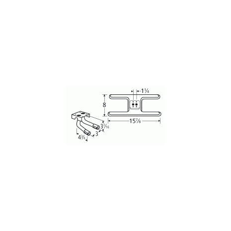 Broilmaster H Shape SS Twin Burner & Venture Kit-10502-725LR