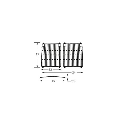 Coleman Gloss Cast Iron Cooking Grids-61702