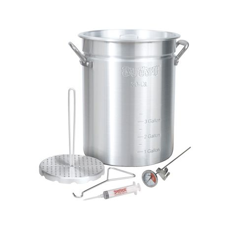 Aluminum 30-Qt Turkey Kit w/Rack-3025