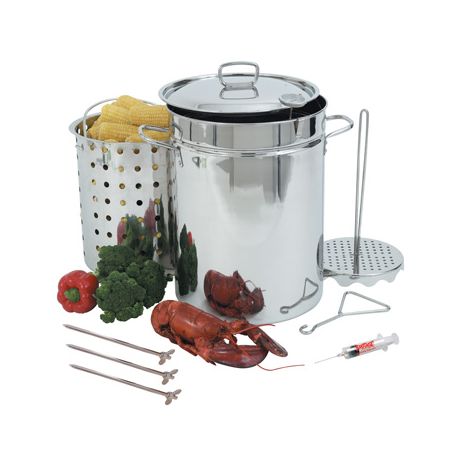 Stainless Steel 32-Qt Turkey Fryer (Pot Only)
