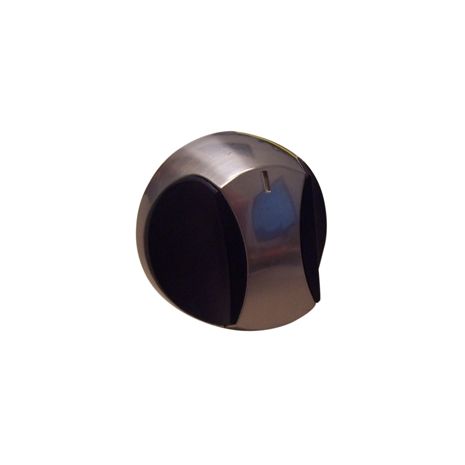 Charmglow Chrome & Black Control Knob-02340
