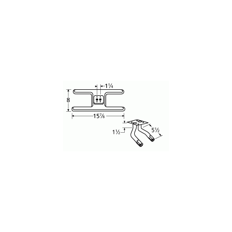 Great Outdoors H Shape Twin SS Burner And Venture Kit -10502-75062