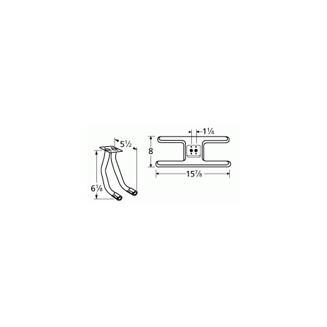 Great Outdoors H Shape Twin SS Burner And Venture Kit -10502-75072
