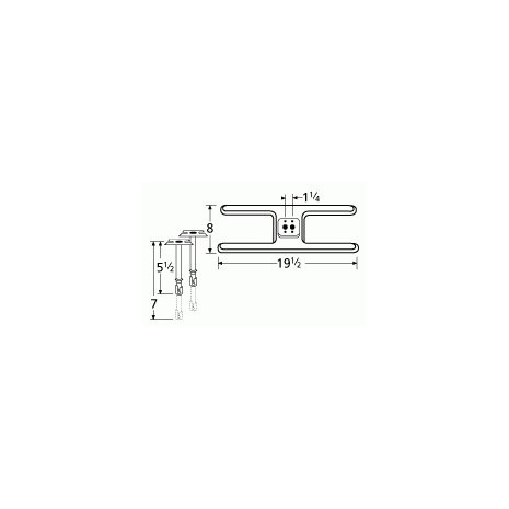 Falcon H Shape Twin SS Burner & Venture Kit-10602-70301