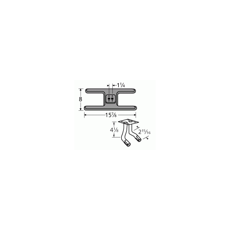Great Outdoors H Shape Twin CI Burner-20502-75052