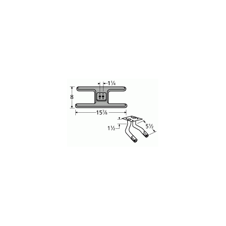 Great Outdoors H Shape Twin CI Burner-20502-75062