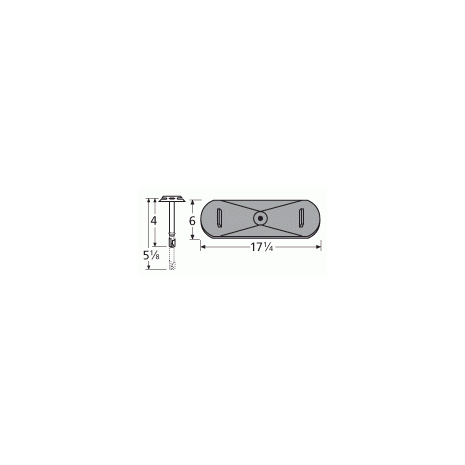 Falcon Oval Shape Single CI Burner & Venture Kit-21401-70201