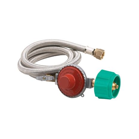 10 PSI HP Stainless Braided Hose & Regulator-M5HPR-1