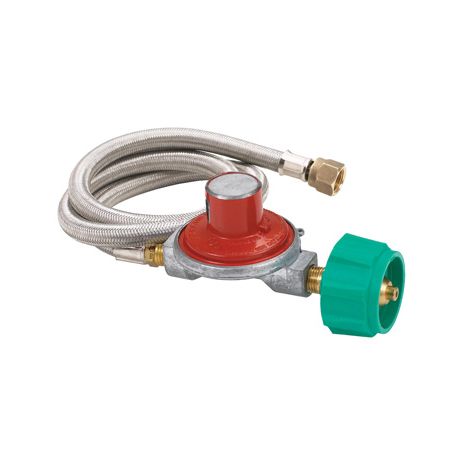36" Stainless Braided Hose &  High Pressure Regulator-M3HPH