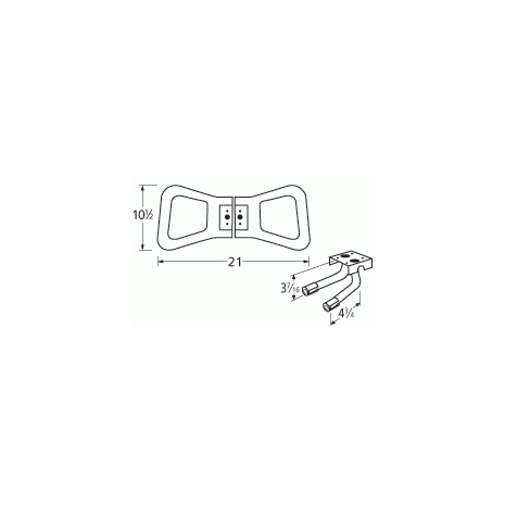 Broilmaster Bow Tie SS Twin Burner & Venture Kit-18782-74732