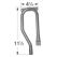 Uberhaus SS Curved Tube Burner- 16421