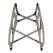 Saffire 23" 304 Stainless Steel Cart with Platinum Shelves