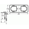 Jacuzzi Figure 8 Shape SS Twin Burner & Venture-14212-70301