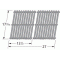 Uniflame Porcelain Steel Channel Cooking Grids-59812