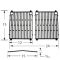 Sunbeam Porcelain Coated Cast Iron Cooking Grids-61702