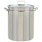 Stainless Steel 24-Qt Boil-Steam-Fry w/ Lid